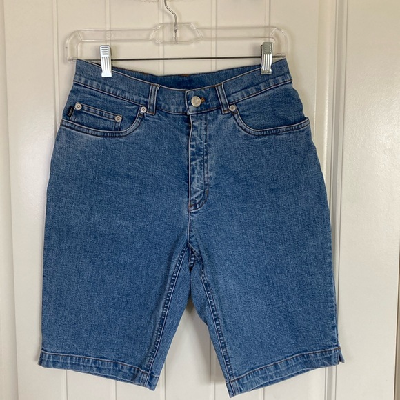 Lauren Jean Co Pants - Lauren Jean Co. Womens Denim Bermuda Shorts 4P Medium Wash 10" Inseam Vintage